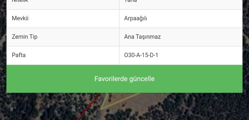 MUT GÜZELYURT SATILIK TARLA